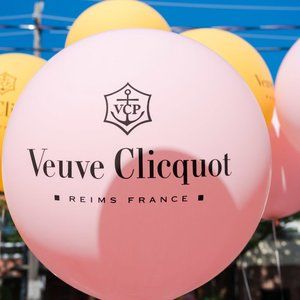 Veuve Clicquot Pink Party Balloons x 10 New